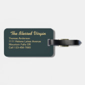 Gouden eerbied Maagd Maria Bagagelabel (Achterkant horizontaal)