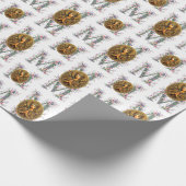 Gouden eerbied Maagd Maria Cadeaupapier (Hoek)