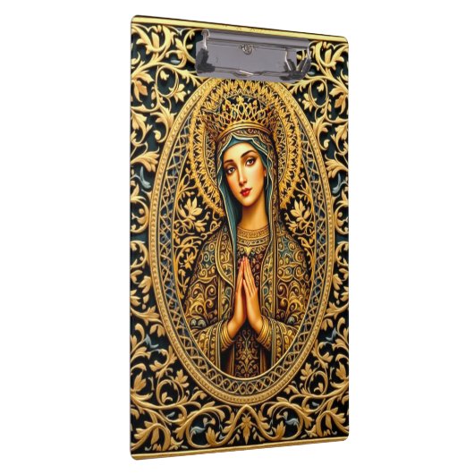 Gouden eerbied Maagd Maria Klembord (Rechts)