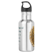 Gouden Eerbied Maagd Maria Waterfles (Achterkant)