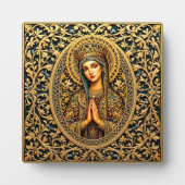 Gouden Eerbiedige Maagd Maria Fotoplaat (Voorkant)