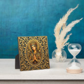 Gouden Eerbiedige Maagd Maria Fotoplaat (Insitu)