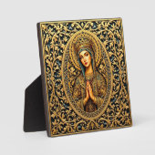 Gouden Eerbiedige Maagd Maria Fotoplaat (Voorkant)