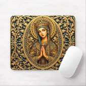 Gouden Eerbiedige Maagd Maria Muismat (Met muis)