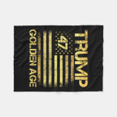 Gouden Eeuw 2025 US Trump _ Gouden Eeuw van Amerik Fleece Deken (Voorkant (Horizontaal))