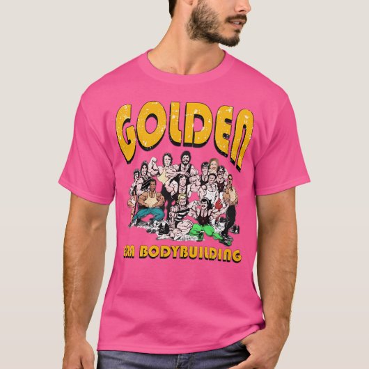 Gouden Eeuw Bodybuilding Karikatuur T-shirt (Voorkant)