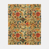 Gouden Eeuw Botanisch Fleece Deken (Voorkant)