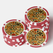 Gouden Eeuw Botanisch Poker Chips (Opstapeling)