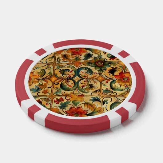Gouden Eeuw Botanisch Poker Chips (Enkel)