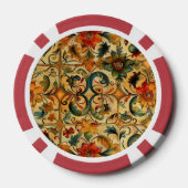 Gouden Eeuw Botanisch Poker Chips (Achterkant)