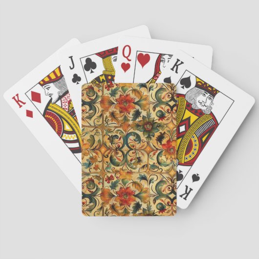 Gouden Eeuw Botanisch Pokerkaarten (Achterkant)