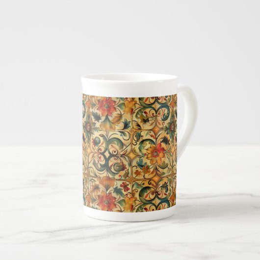 Gouden Eeuw Botanisch Porselein Kop (Voorkant rechts)