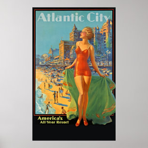 Gouden Eeuw Getaway: Atlantic City 1936 Poster