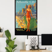 Gouden Eeuw Getaway: Atlantic City 1936 Poster (Thuiskantoor)