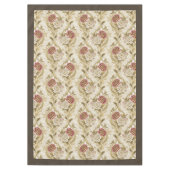 Gouden Eeuw Glamour Bloemen Victoriaans Damask Tafelkleed (Voorkant)