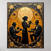 Gouden Eeuw Jazz Trio Poster (Voorkant)
