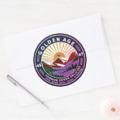 GOUDEN EEUW RONDE STICKER (Envelop)