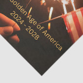 Gouden Eeuw van Amerika 2024 tot 2028 Tissue Paper Tissuepapier (Detail)