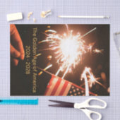 Gouden Eeuw van Amerika 2024 tot 2028 Tissue Paper Tissuepapier (Craft)