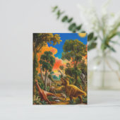 Gouden Eeuw van Dinosaurussen: een levendig meeste Briefkaart (Staand voorkant)