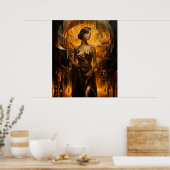 Gouden Eeuw van Psyche airbrush schilderen Poster (Keuken)