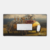 Gouden Eeuw van Steampunk - Gilded Journeys Bureaumat (Keyboard & Muis)