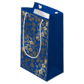 Gouden effect Botanisch Klein Cadeauzakje (Voorkant Gekanteld)