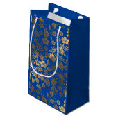 Gouden effect Botanisch Klein Cadeauzakje (Achterkant Gekanteld)