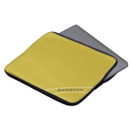 gouden effen kleur Plain Personal Laptop Sleeve