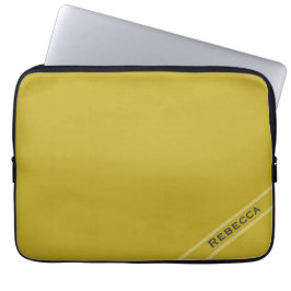  gouden effen kleur Plain Personal Laptop Sleeve
