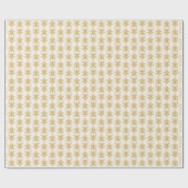 Gouden Egyptisch Motief Patroon Cadeaupapier (Vlak)