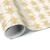 Gouden Egyptisch Motief Patroon Cadeaupapier (Rol Hoek)