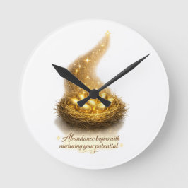 Gouden Ei Nesten Inspirerende Wandklok