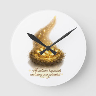 Gouden Ei Nesten Inspirerende Wandklok