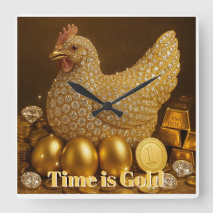 Gouden Eieren Luxe Wandklok