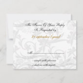 gouden Eiffeltoren franse bruiloft rsvp-kaart RSVP Kaartje (Achterkant)