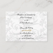 Gouden Eiffeltoren Franse huwelijksreceptie Informatiekaartje (Achterkant)