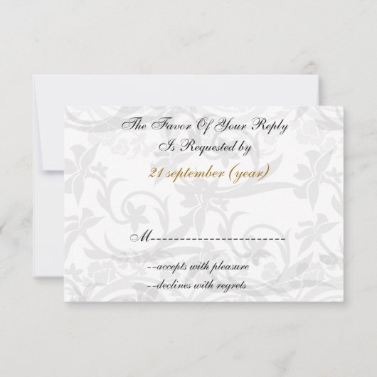 gouden Eiffeltoren franse rsvp standaard 3,5 x 5 (Achterkant)