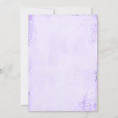  gouden Eiffeltoren Paarse Rozen bruiloft Kaart (Achterkant)