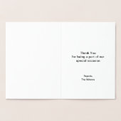 Gouden Eiffeltoren Parijs feest bedankt Folie Kaarten (Binnen)