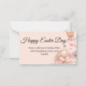 gouden eitjes roze achtergrond notitiekaartje (Voorkant)