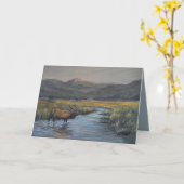 Gouden Eland 5 x 7" Kaart (Gele Bloem)
