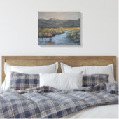 Gouden Eland Canvas Afdruk (Insitu (Slaapkamer))