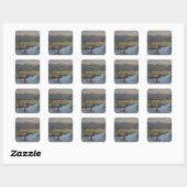 Gouden Eland Vierkante Sticker (Vel)