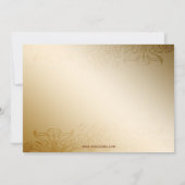 gouden elegant Corporate party Invitation Kaart (Achterkant)