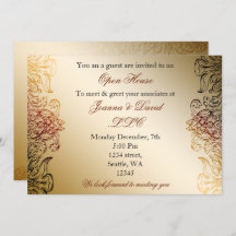 gouden elegant Corporate party Invitation