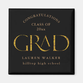 gouden elegant script afstuderen magneet