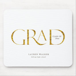 gouden elegant script afstuderen muispad muismat