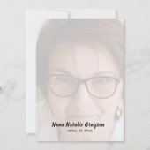 Gouden Elegante 60e Verjaardagsfeestfoto uitnodigi Kaart (Achterkant)