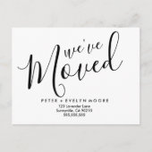 Gouden elegante adreswijziging die we hebben verpl aankondigingskaart (Voorkant)